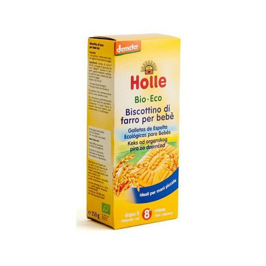 Bolachas de espelta biológica para bebé (a partir dos 8 meses), Holle, 150 g