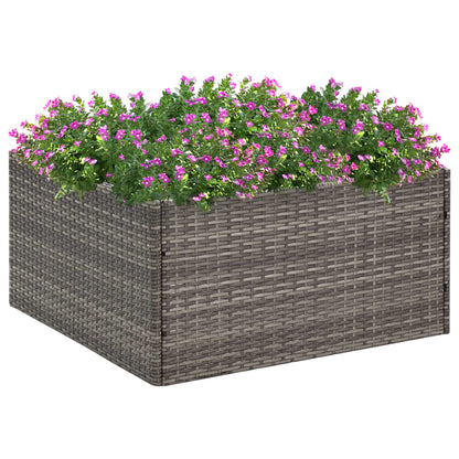 Jardinera Ratán Sintético Gris 80x80x40 Cm_1