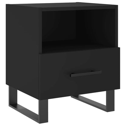 Mesitas De Noche 2 Uds Madera Ingeniería Negro 40x35x47,5 Cm_4