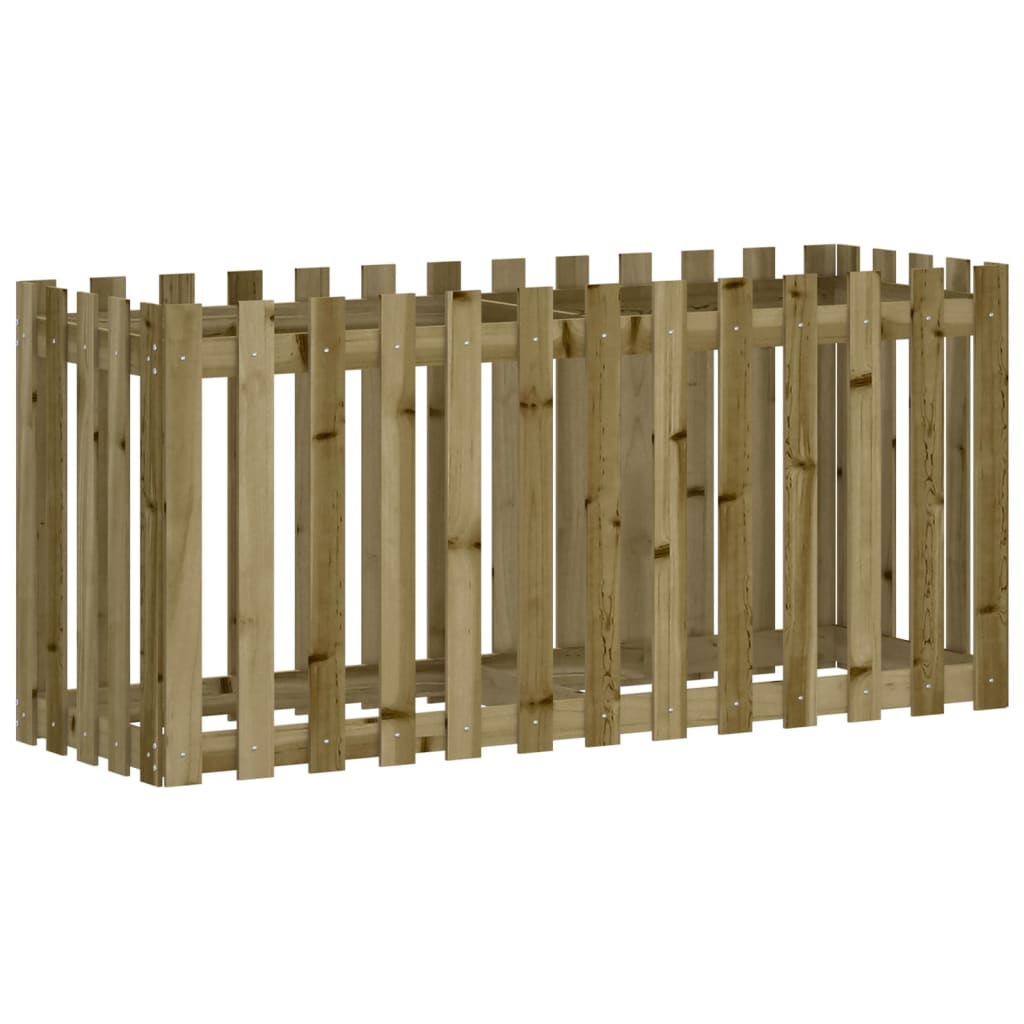 Arriate Elevado Jardín Valla Madera Impregnada Pino 150x50x70cm_0