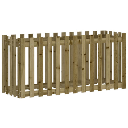 Arriate Elevado Jardín Valla Madera Impregnada Pino 150x50x70cm_0