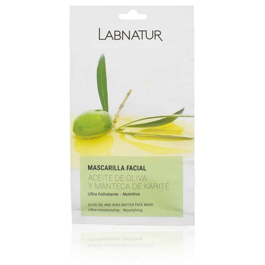 Mascarilla Facial Aceite Oliva y Karité Labnatur 15 ml | Nutrición Intensa | Hidratación Profunda | Piel Suave_0