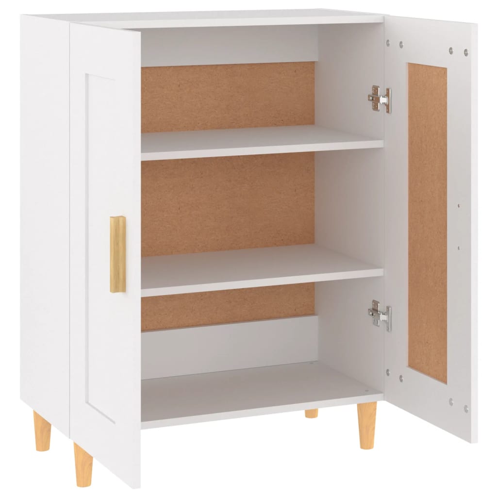 Aparador De Madera Contrachapada Blanco 69,5x34x90 Cm / Vetonek_3
