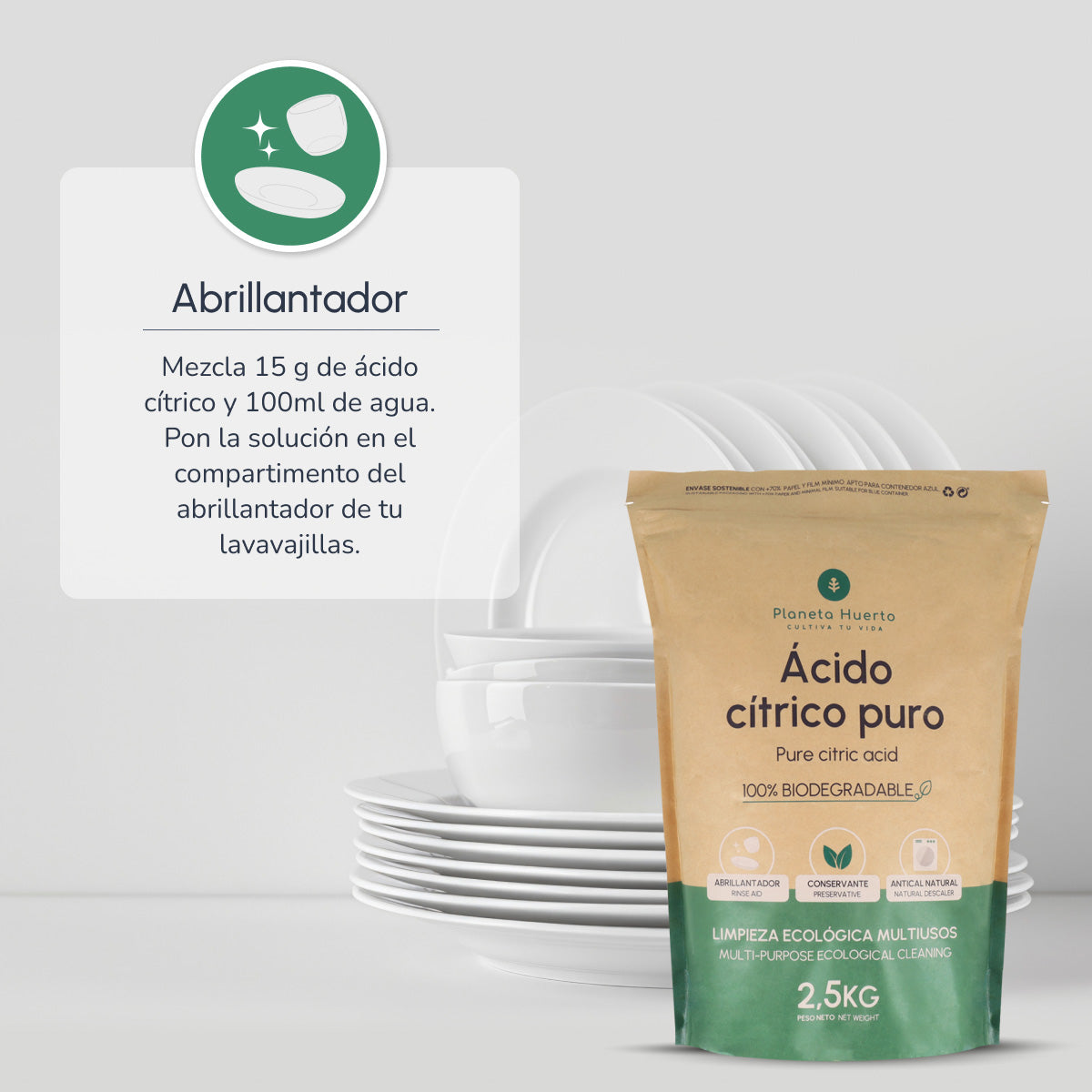 Ácido Cítrico Planeta Huerto 1 Kg