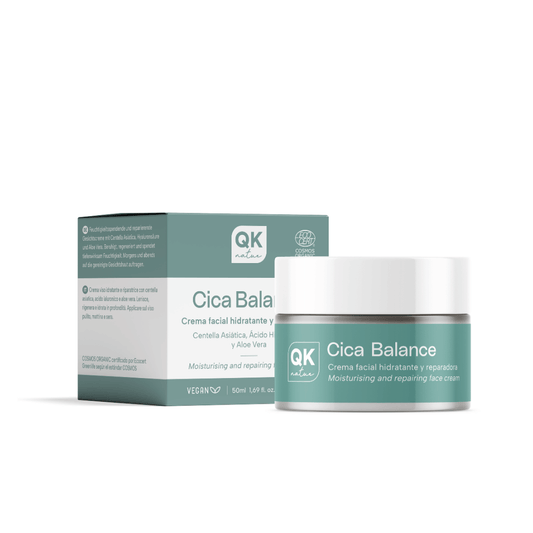 QKnatur - Cica Balance Crema Facial Reparadora Con Centella Asiática, Ácido Hialurónico, Aloe Vera – Piel Sensible 50 Ml_0