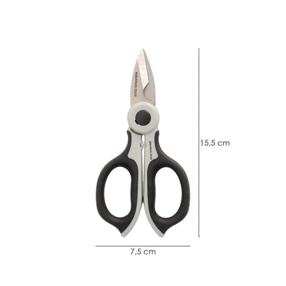 Tijeras Electricista 155 Mm. Mango Tpr Plus No Tension. Hojas Acero Inoxidable, Ergonomicas, Tijeras Cortar Cable, Pelacables_1