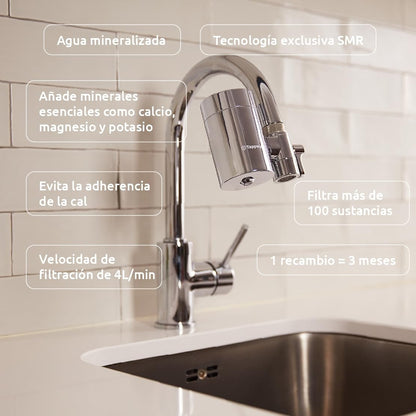Filtro para torneira EcoPro Chrome SMR Tapwater, pacote anual