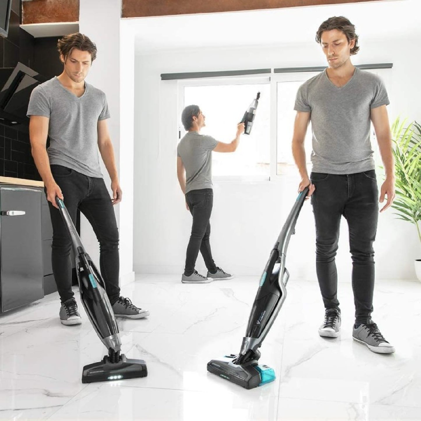Cecotec Aspirador Vertical Conga Popstar 4070 H2o Max. 4 En 1 Batería Extraíble Apto Para Pelos Mascotas Depósito 08 Lit_1