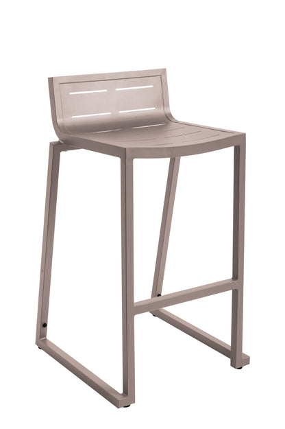 Lote De 4 Taburetes De Jardín Inari Nuez Moscada Topo 47x48x86cm - Silla De Jardín_0