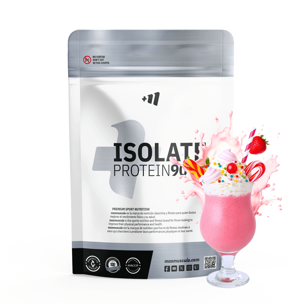 Isolate 90 Cfm - 1kg - Sueño De Fresa (strawberry Dreams) - Aumenta La Masa Muscular - Masmusculo_0