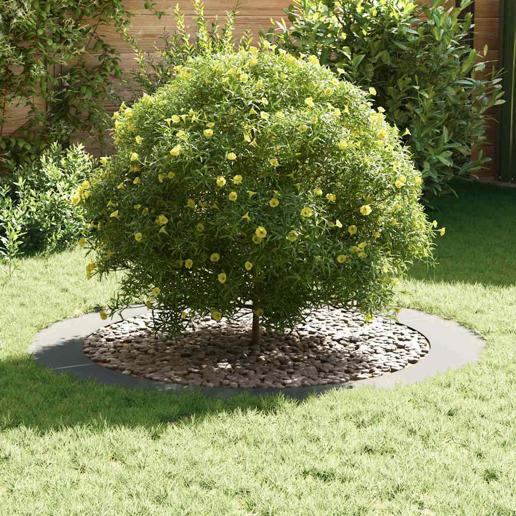 Adecuado Para Anillos De Árbol Plano 5 Uds. Plateado Ø90/120 Cm_2