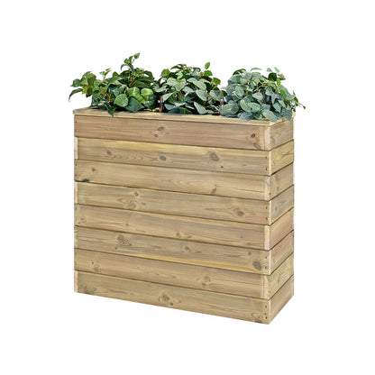 Jardinera Con Autorriego De Madera Nidum Basic Interior Y Exterior Hortalia 86x34x80 Cm_0