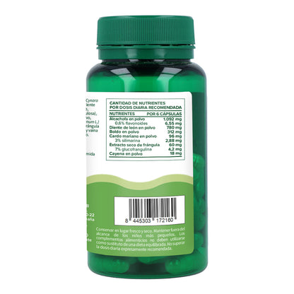 Desintoxicação do Fígado Purificação do Fígado Planeta Huerto 60 cápsulas