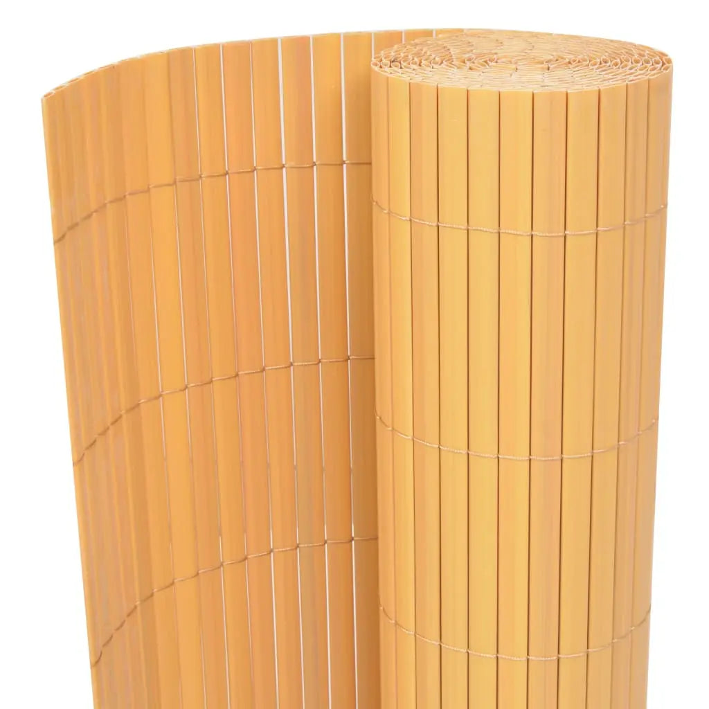 Valla De Jardín De Doble Cara Pvc Amarilla 90x500 Cm / Vetonek_3