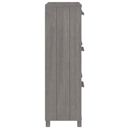 Zapatero Hamar Madera Maciza Pino Gris Claro 59,5x35x117 Cm / Vetonek_2