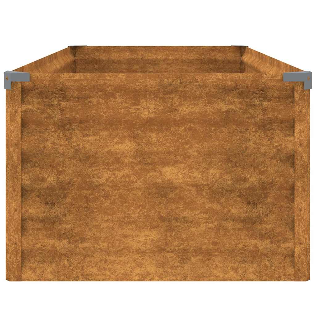 Jardinera Elevada 100x50x36 Cm De Acero Corten_4