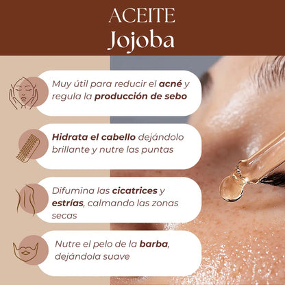 QKnatur - Aceite De Jojoba 100% Puro Orgánico - 100 Ml - Cuerpo, Rostro, Cabello, Uñas, Barba - Antiarrugas Y Antiacné_1