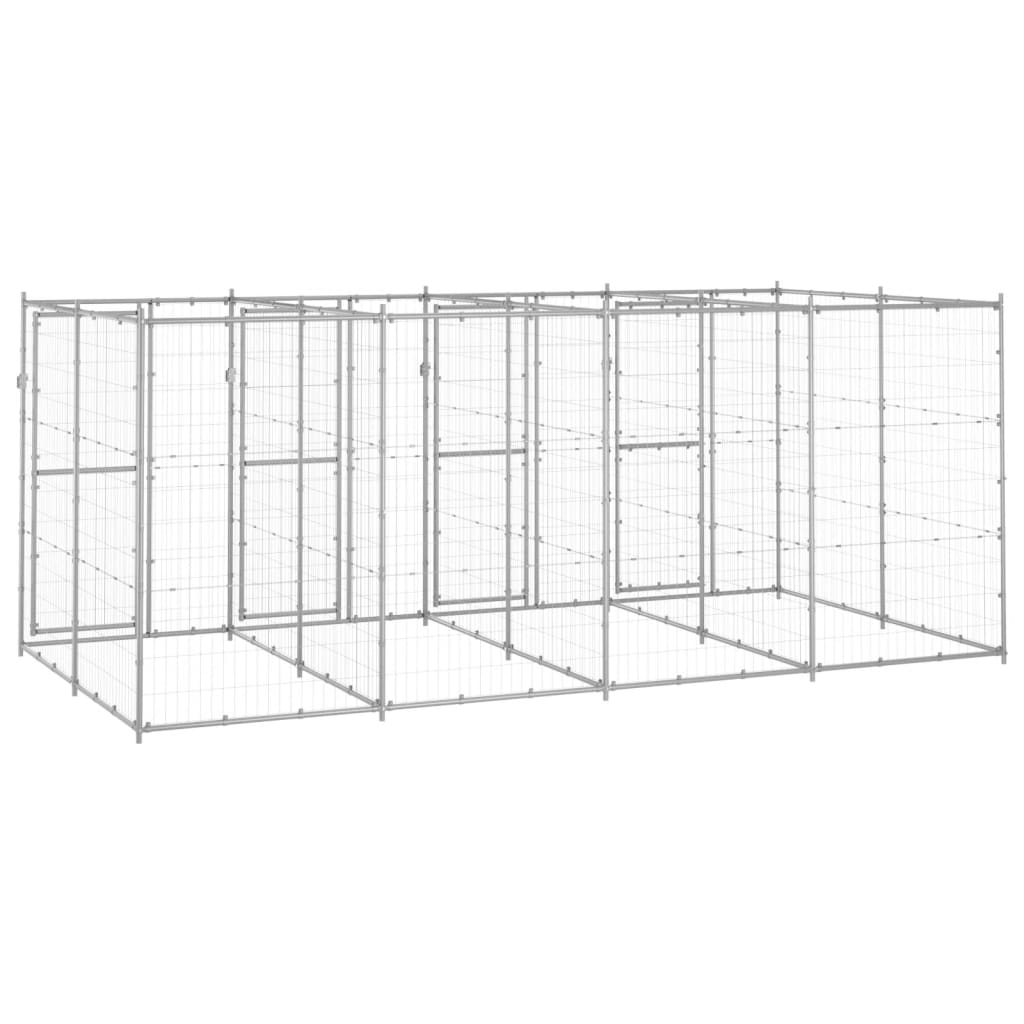 Perrera De Exterior De Acero Galvanizado 9,68 M²_3