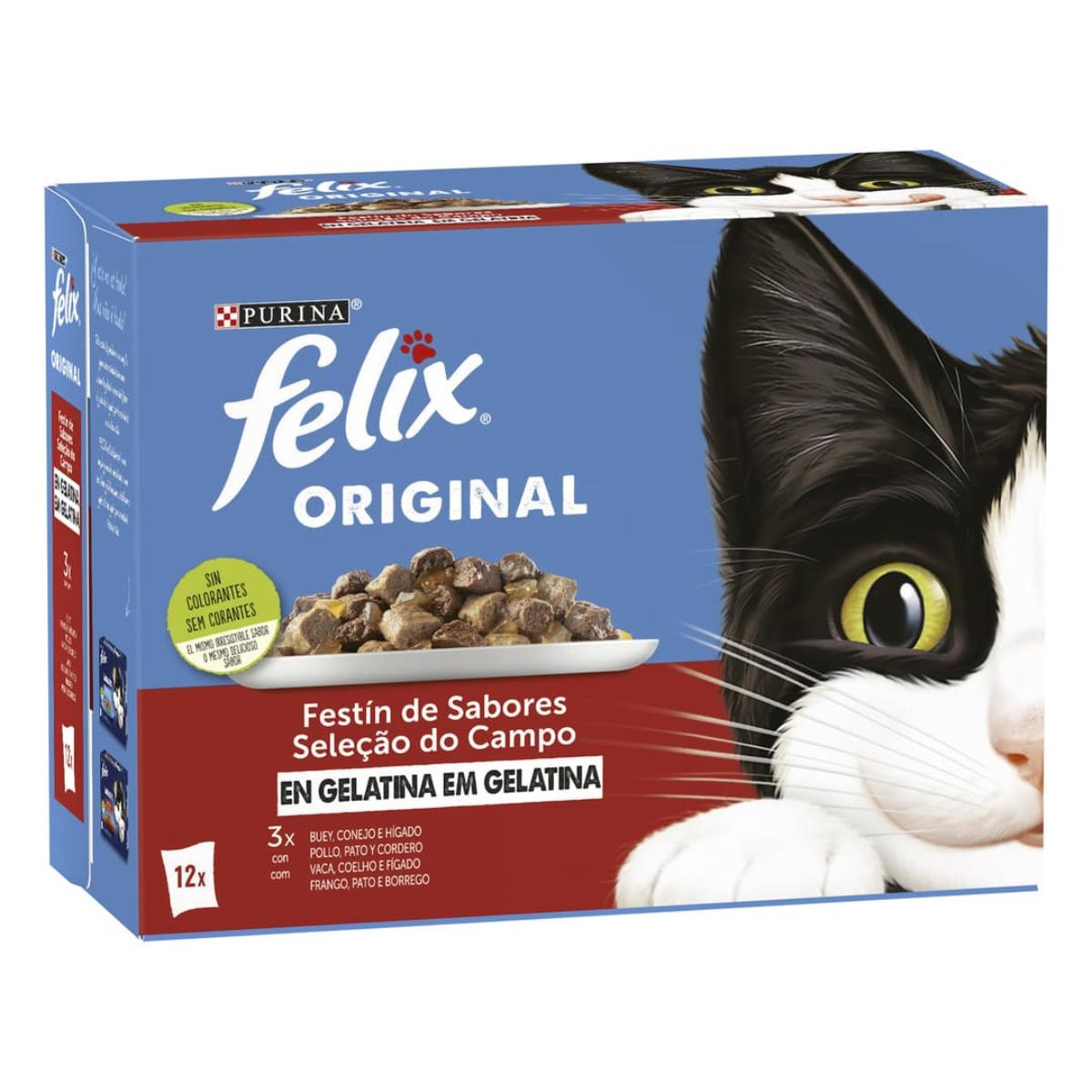 FELIX Original Festa de Sabores em Gelatina 12 x 85 g