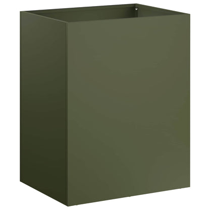 Macetero De Jardín 2 Uds. Verde Oliva 40 X 30 X 50 Cm_2