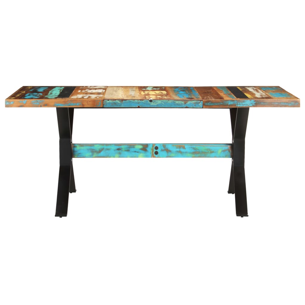 Mesa De Comedor De Madera Maciza Reciclada 180x90x76 Cm_0