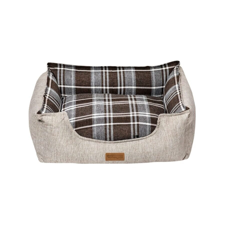 Wuapu Cama Rect. Serie British 70x60x23 Marron_0