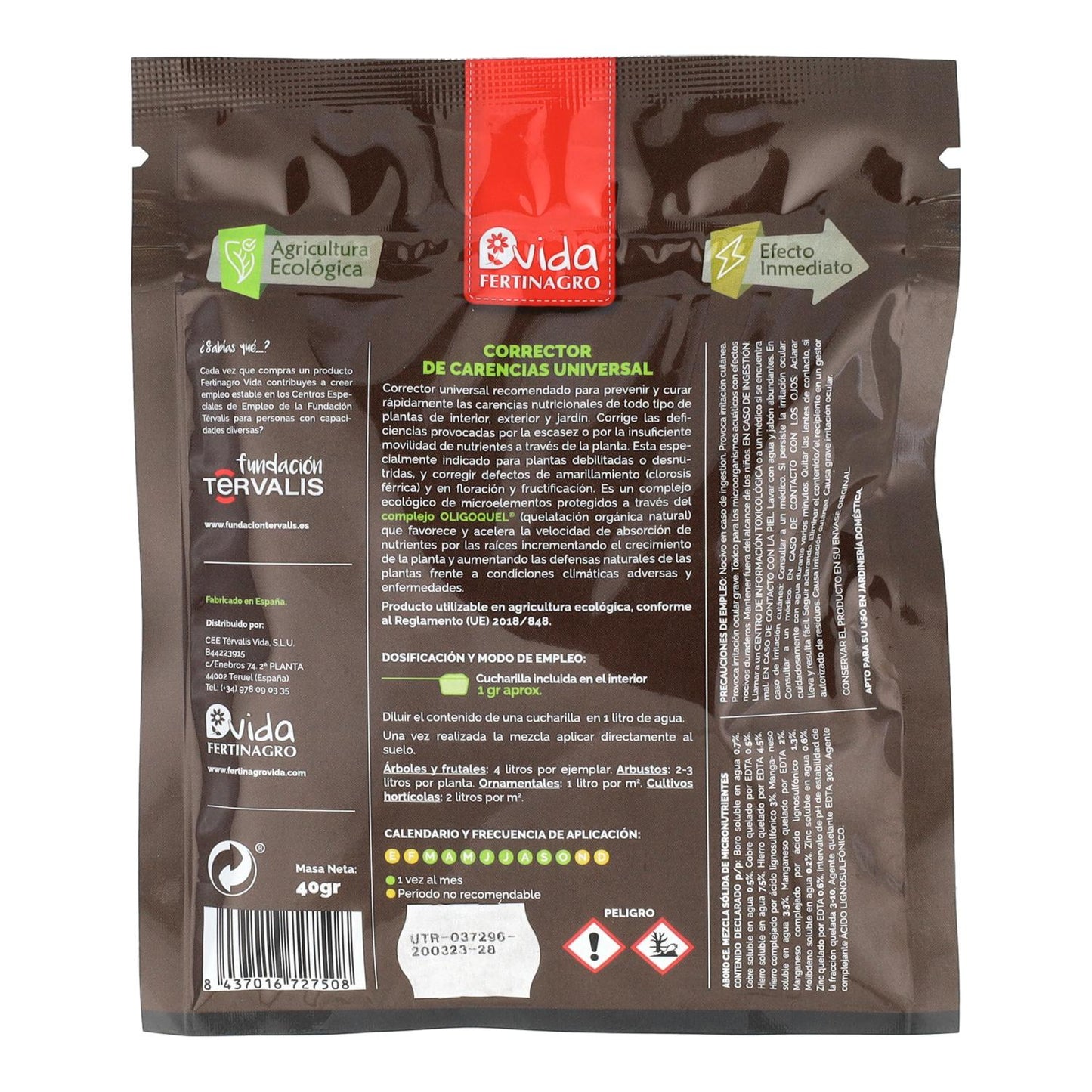 Corretor Universal de Deficiências Orgânico Fertinagro 40 g