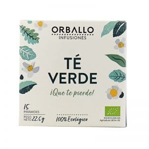 Chá verde biológico Orballo 15 pirâmides