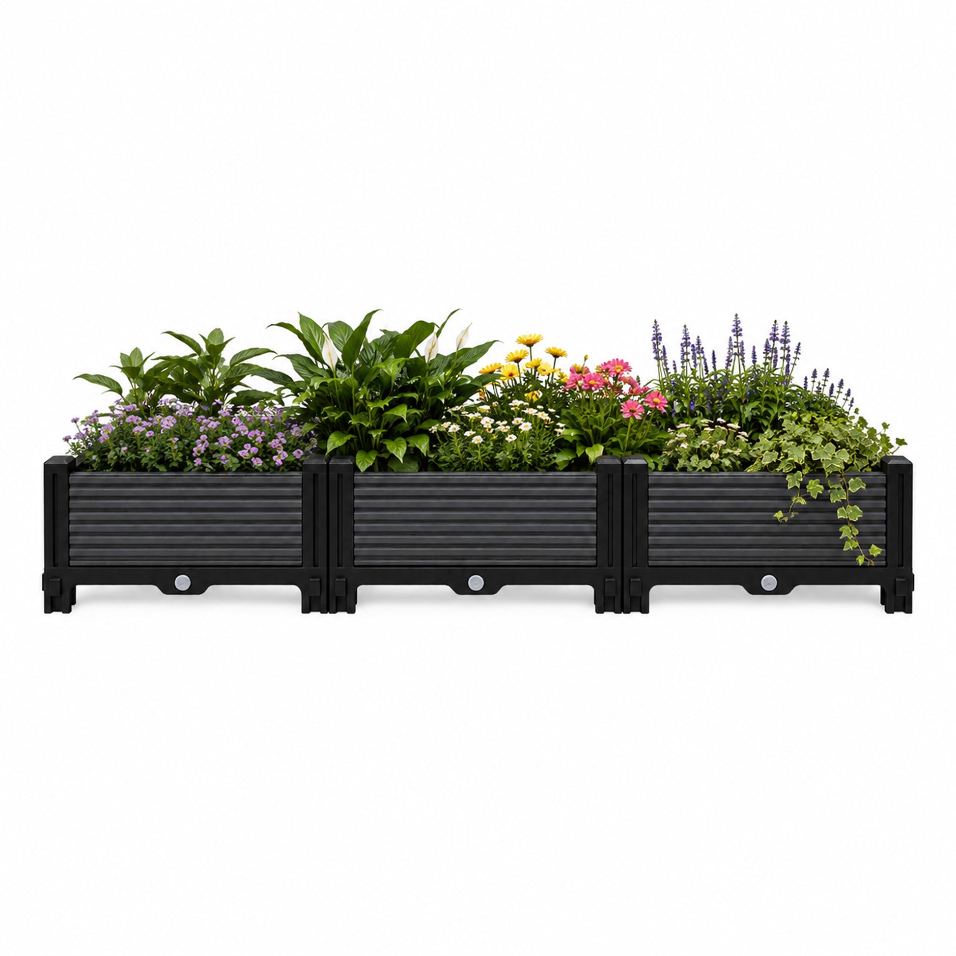 Jardinera Elevada 120x40x22cm Nyana Garden | Modular | Drenaje | Fácil Montaje_0