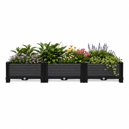 Jardinera Elevada 120x40x22cm Nyana Garden | Modular | Drenaje | Fácil Montaje_0