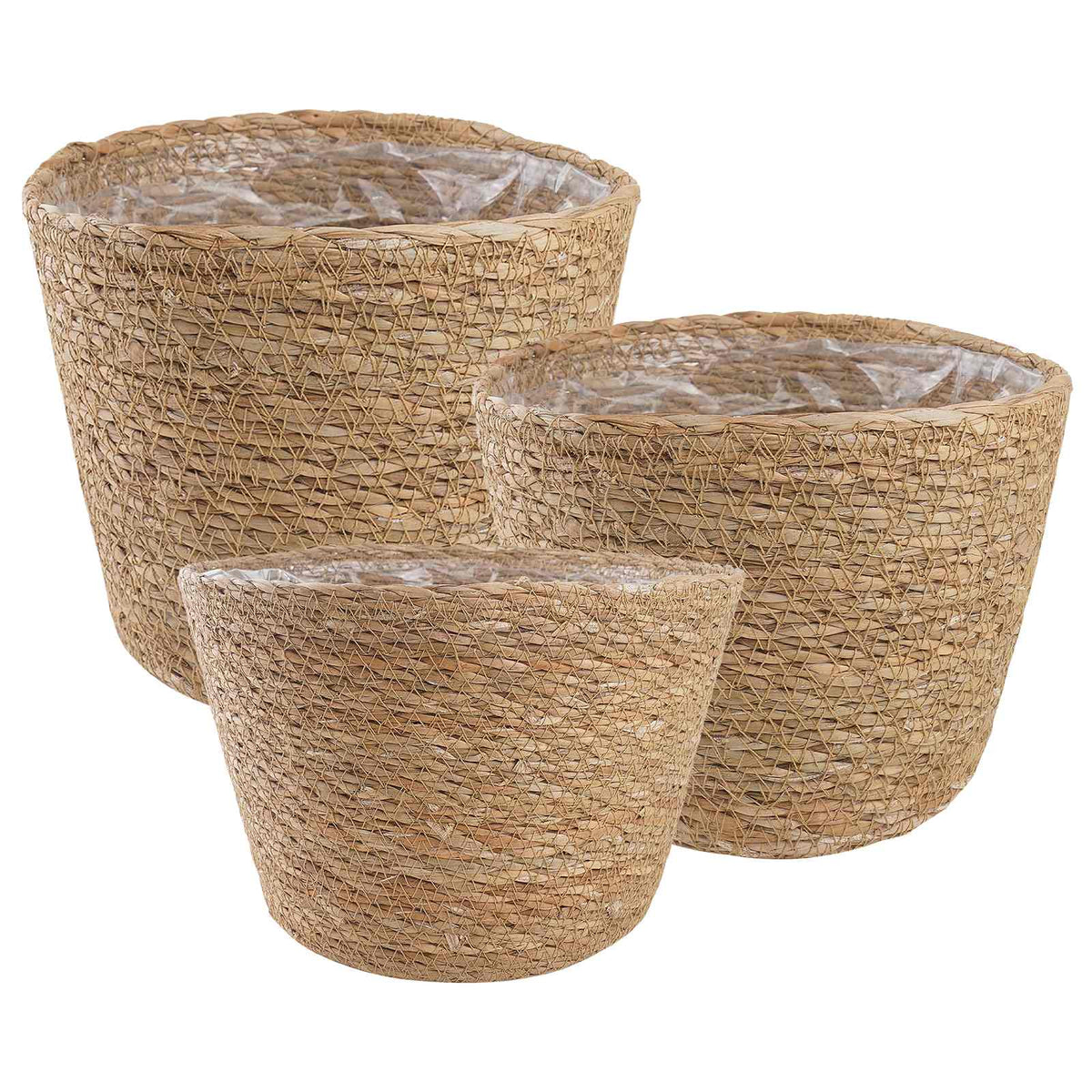 3 Uds. Natural Ø26 X 19 Cm 100% Hierba Marina_0