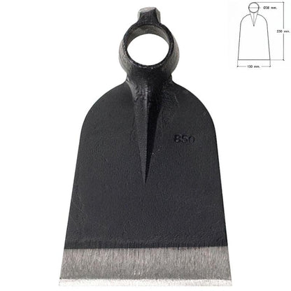 Azada Forjada Sin Mango 219/  850 Gramos_0