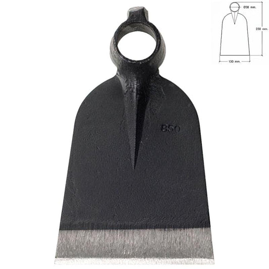 Azada Forjada Sin Mango 219/  850 Gramos_0