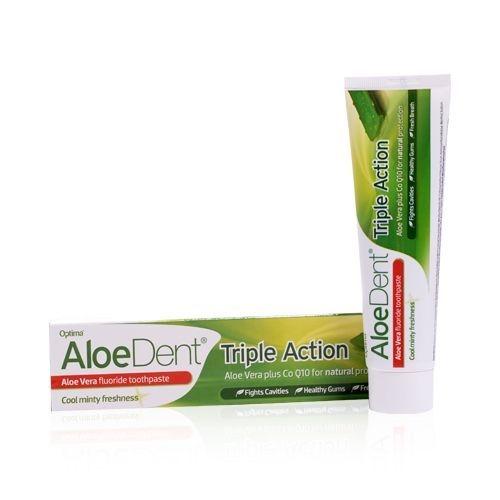 Pasta de dentes natural com flúor e aloé vera AloeDent 100 ml