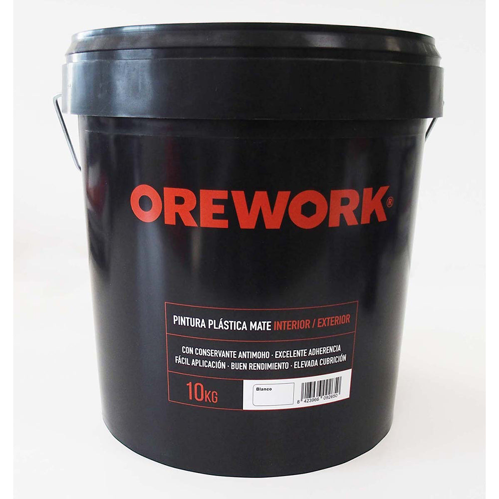 Pintura Plástica Mate Para Interior/exterior - Blanco - 10 Kg_0