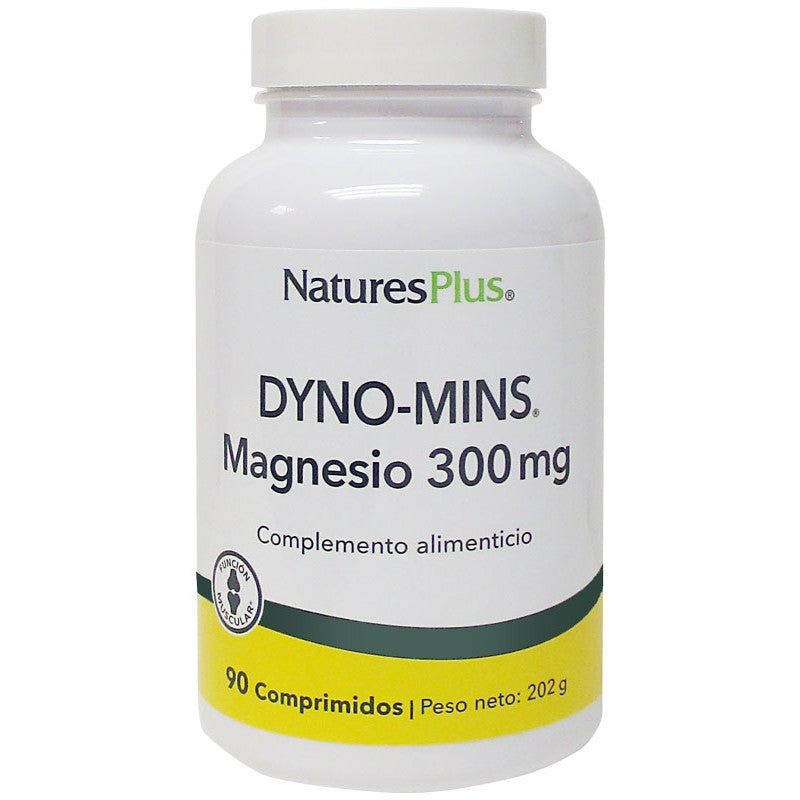 Dyno-Mins magnésio Natures Plus 300mg 90 comprimidos