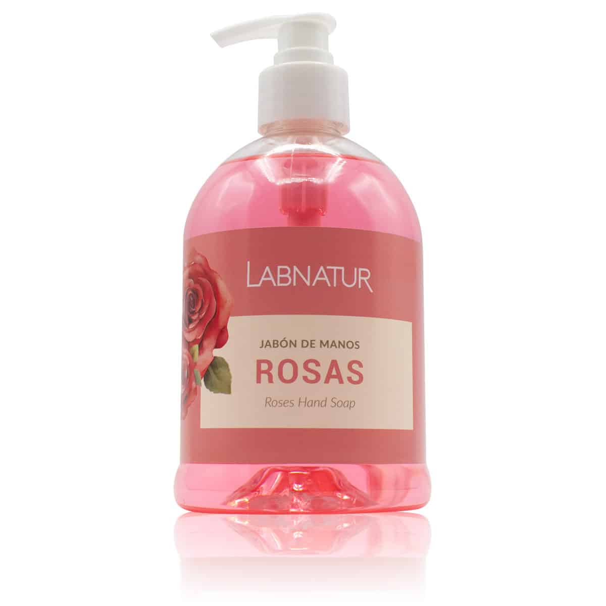 Jabón de Manos de Rosas Labnatur 500 ml | Aroma Floral | Limpieza Suave | Uso Diario | Vegano_0