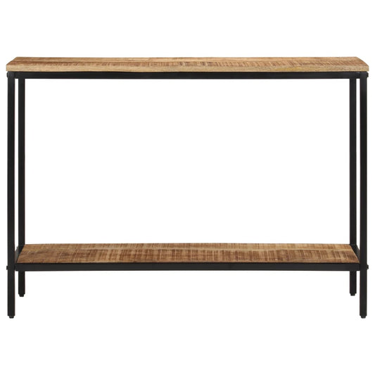 Mesa Consola Madera Maciza De Mango Rugosa 100x35x70 Cm_0