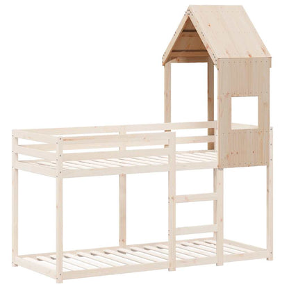 Techo De Cama Infantil Madera Maciza Pino 55x84x132 Cm_2