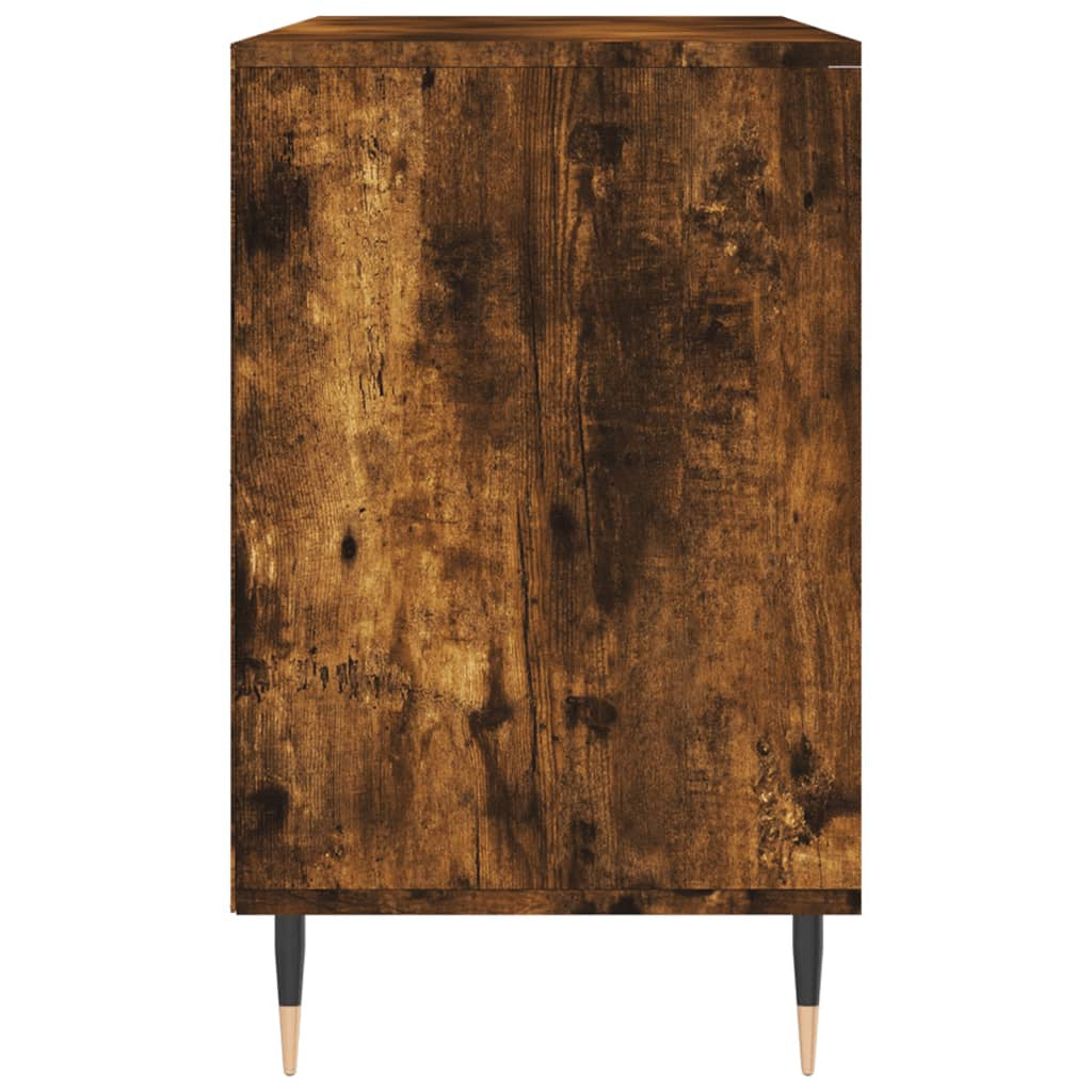 Vidaxl Mueble Zapatero Madera Contrachapada Roble Ahumado 102x36x60 Cm_4