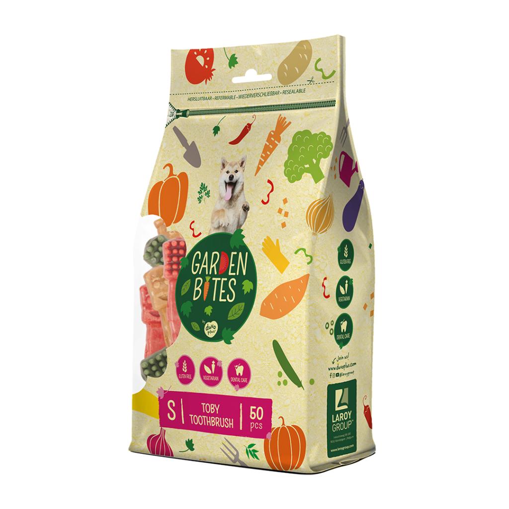 Garden Bites Veggie Toby Petisco dentário para cães S 50 unidades Duvo