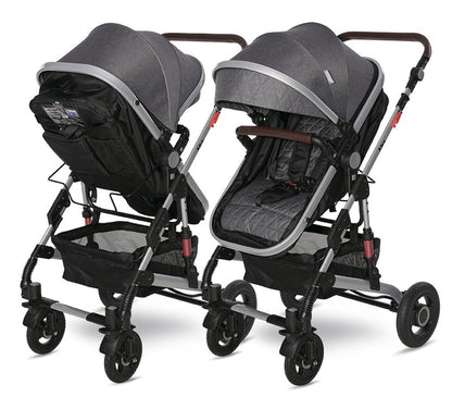 Carrito De Bebé Dúo Convertible Alba Premium Steel Grey_4
