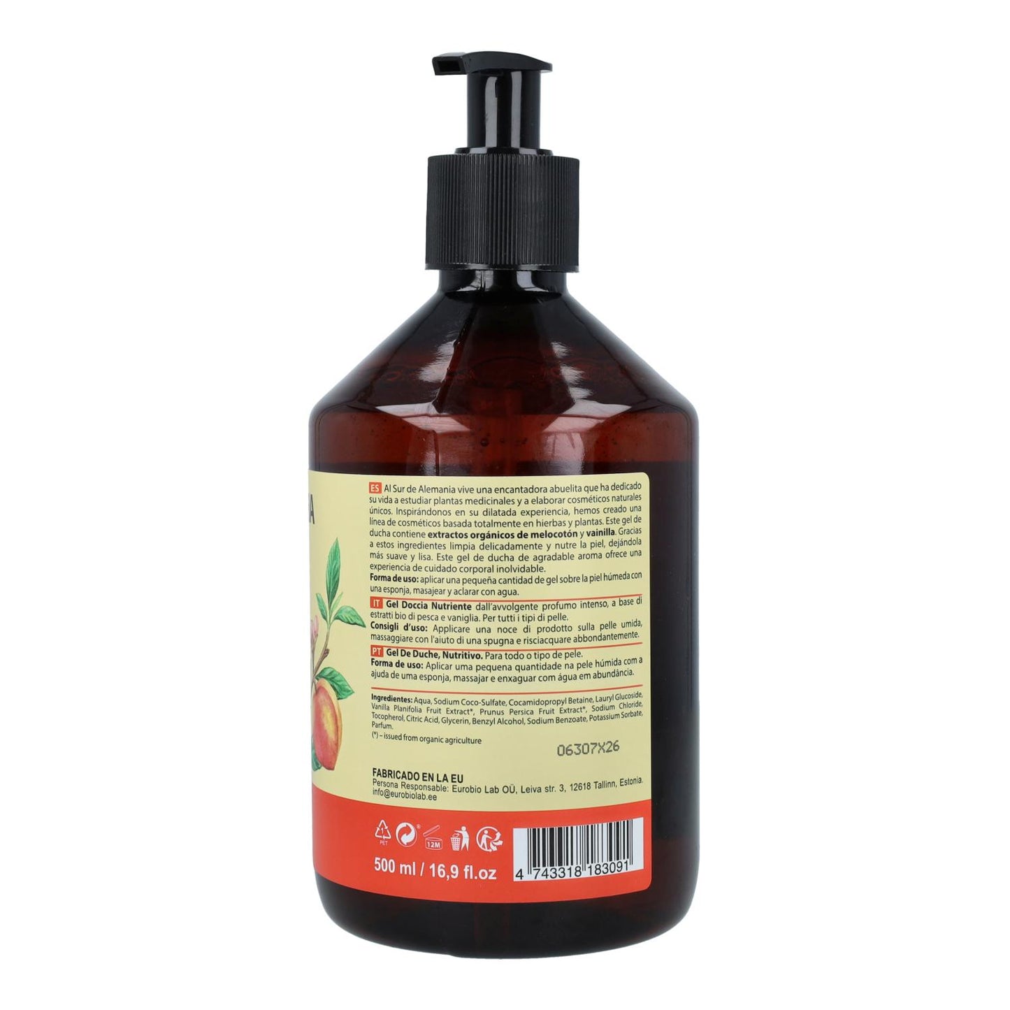 Embalagem de 2 Oma Gertrude Gel de Banho Nutritivo para todos os tipos de pele 500 ml