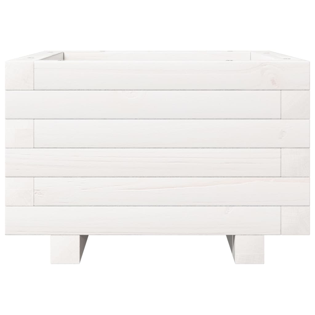 Jardinera De Madera Maciza De Pino Blanco 40x40x26,5 Cm_4