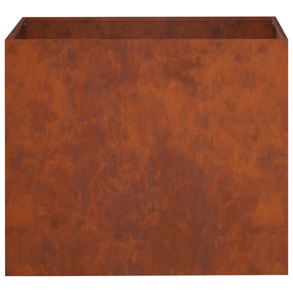 Macetero De Jardín 2 Uds. Oxidado 50 X 40 X 50 Cm Acero Oxidado_4