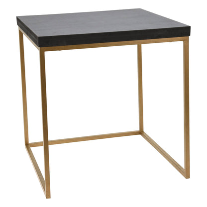 Well Home Juego De 3 Bancos En Madera Y Metal Color Negro_3