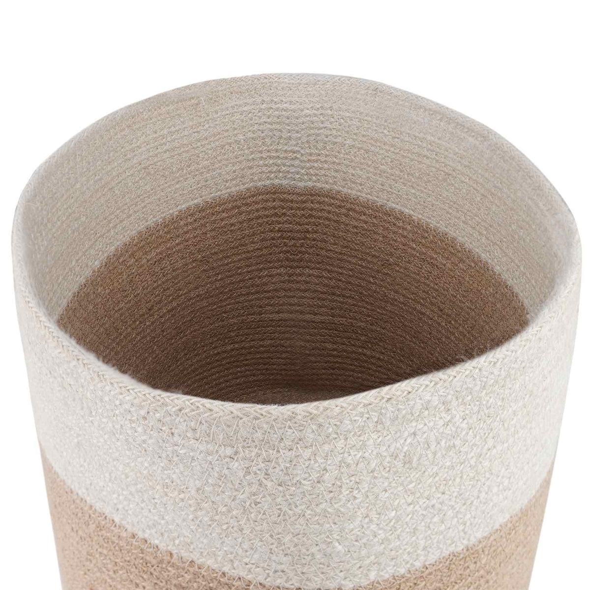 Set De Macetas De Planta 2 Uds. Natural Y Blanco Ø 28 X 28 Cm_4