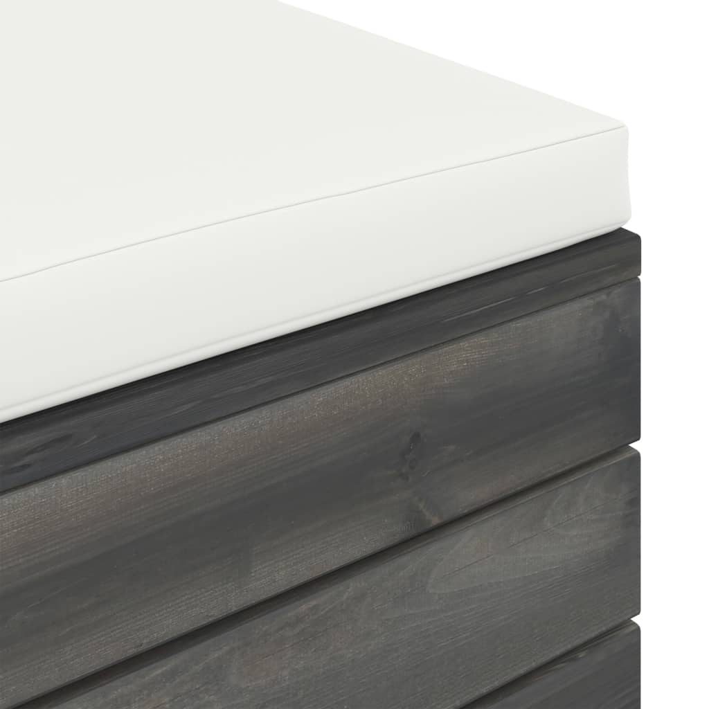 Vidaxl Muebles De Palets De Jardín 12 Pzas Cojines Madera Maciza Pino_4