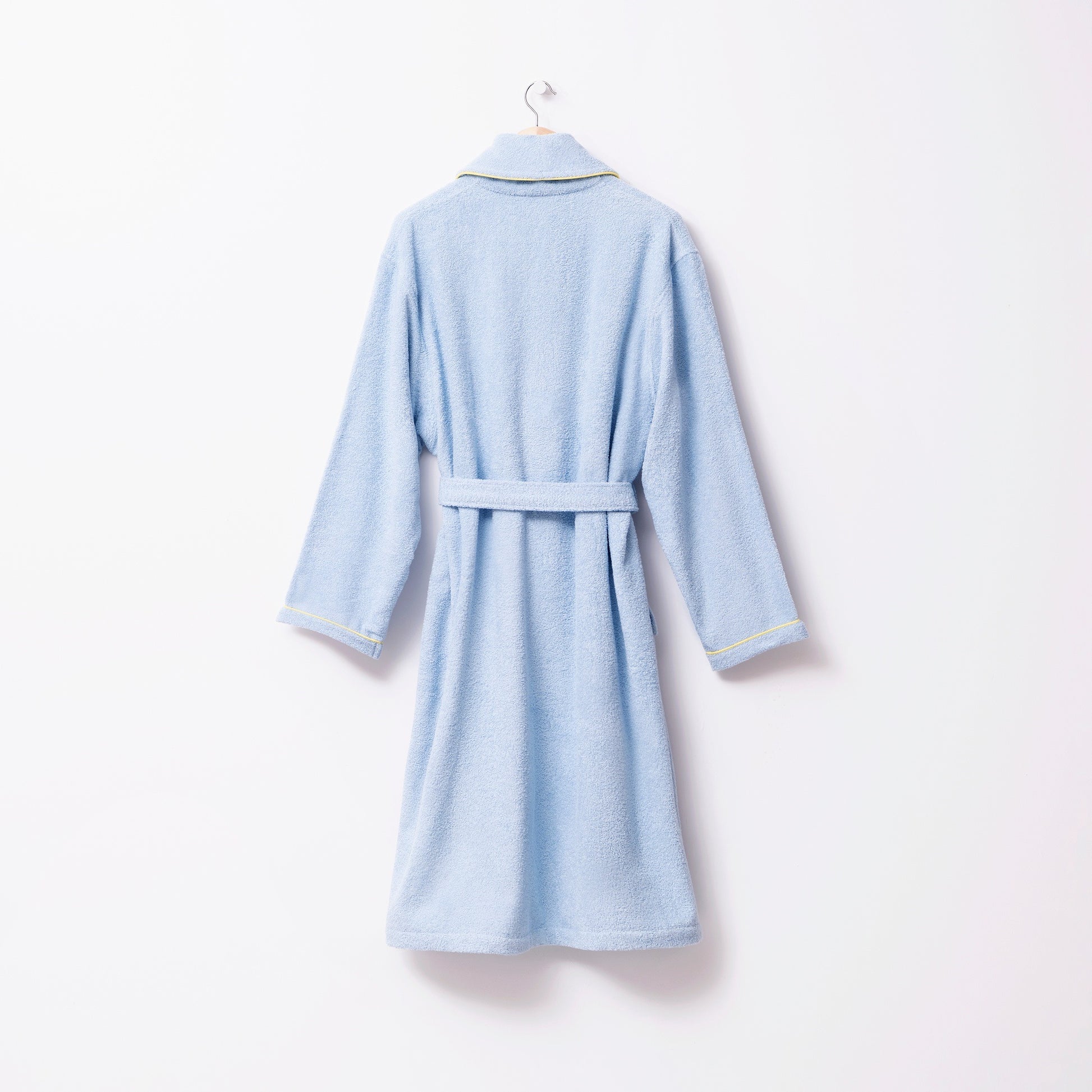 Albornoz L/xl 380gsm 100%algodon Azul Con Cereza Amarilla Benetton Fruits Be