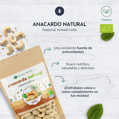 Anacardo natural ECO Planeta Huerto 250 g